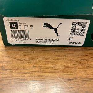 Puma baby girls Rider FV Rainbow Sunset sneaker